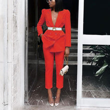 Load image into Gallery viewer, Two-piece solid color western fit suit