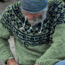 Load image into Gallery viewer, Vintage Beautiful Norwegian Knit Jacquard Crew Neck Sweater（Unisex）