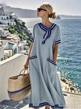 Load image into Gallery viewer, Women'S Loose Striped Print Dress