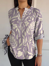 Load image into Gallery viewer, Simple Spring Floral Pattern Printed Women's Casual Long Sleeve Comfortable Cotton Shirt