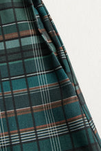 Load image into Gallery viewer, Women's Plaid Lapel Single-Breasted Shirt Maxi Dress