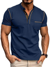 Load image into Gallery viewer, Men's Fashion Cotton Short Sleeve Polo Shirt