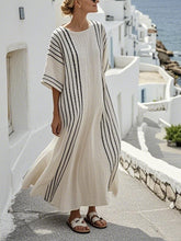 Load image into Gallery viewer, Women'S Contrast Striped Dress