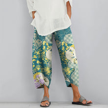 Load image into Gallery viewer, Vintage Japanese Floral Art Printed Casual Pants
