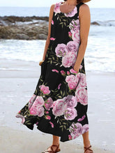 Load image into Gallery viewer, Women's Floral Resort Tank Top with Pockets