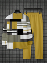 Load image into Gallery viewer, Men&#39;s Simple Colorblock Round Neck Casual Sports Set 051