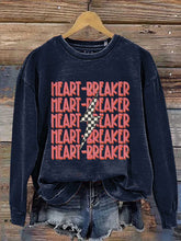 Load image into Gallery viewer, Heartbreaker Valentine's Day Print Casual Sweatshirt