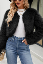 Load image into Gallery viewer, Stylish Long Sleeve Short Casual Faux Fur Jacket