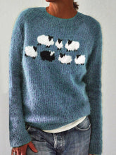Load image into Gallery viewer, Fuzzy Sheep Fleece Knit Cozy Sweater