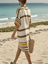 Load image into Gallery viewer, Women'S Contrast Striped Dress