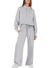 Load image into Gallery viewer, 2023 Fall Drawstring Sweatshirt Wide Leg Sweatpant Lounge Set Tracksuit