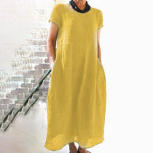 Load image into Gallery viewer, Loose Solid Color Dress