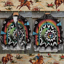 Load image into Gallery viewer, Vintage Print Casual Denim Jacket