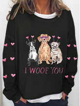 Load image into Gallery viewer, Women's Valentine's Day Print Long Sleeve Sweatshirt