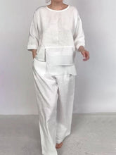 Load image into Gallery viewer, Women Plain Satin Three-pieces Set