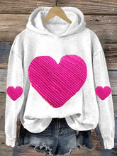 Load image into Gallery viewer, Women'S Heart Print Long Sleeve Sweatshirt