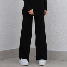 Load image into Gallery viewer, Women&#39;s Casual Half High Collar Solid Color Knitted Two-piece Suit