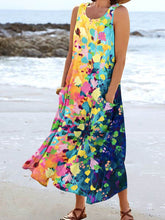 Load image into Gallery viewer, Women's Floral Resort Tank Top with Pockets