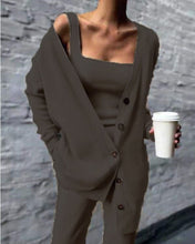 Load image into Gallery viewer, Comfortable Knitted Three-Piece Set