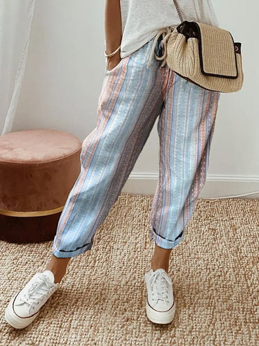 Women's Ethnic Print Casual Trousers