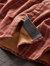 Load image into Gallery viewer, Men's Vintage Western Check Long Sleeve Shirt