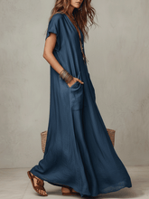 Load image into Gallery viewer, Effortless Bohemian Flow Relaxed Maxi Dress