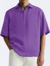 Load image into Gallery viewer, Men's Comfortable Casual Half-Button Short Sleeve Shirt