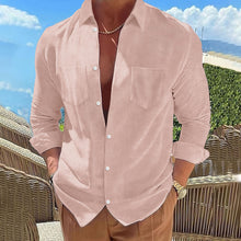 Load image into Gallery viewer, Men's Casual Corduroy Button Long Sleeve Shirt