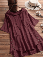 Load image into Gallery viewer, Women&#39;s Loose Casual Cotton Linen Dress