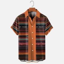 Load image into Gallery viewer, Wearshes Ethnic Gradient Short Sleeve Shirt
