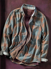 Load image into Gallery viewer, Contrast Tie-Dye Plaid Shirt