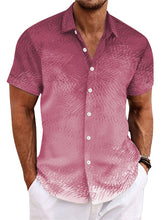 Load image into Gallery viewer, Men's Summer Gradient Line Casual Short Sleeve Shirt
