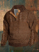 Load image into Gallery viewer, Men's Retro Western Stand Collar Sweatshirt