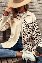 Load image into Gallery viewer, Leopard Print Single-breasted Mid-length Shirt Jacket