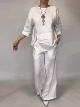 Load image into Gallery viewer, Women Plain Satin Three-pieces Set