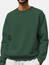 Load image into Gallery viewer, Men's Comfortable Solid Color Crew Neck Sweatshirt