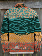 Load image into Gallery viewer, Vintage Print Casual Denim Jacket
