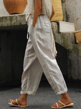 Load image into Gallery viewer, Women's Pure Color Elegant Casual Cotton Pants