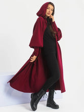 Load image into Gallery viewer, Women&#39;s Halloween Medieval Long Hooded Cape Coat