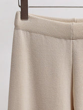 Load image into Gallery viewer, Women's Colorblock Slit Sweater Wide Leg Pants Casual Matching Set