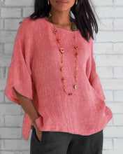 Load image into Gallery viewer, Women&#39;s Casual Summer Linen Shirts Tops
