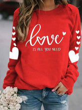 Load image into Gallery viewer, Women's Love Print Casual Sweatshirt