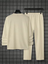 Load image into Gallery viewer, Men's Colorblock Round Neck Casual Sports Set 054