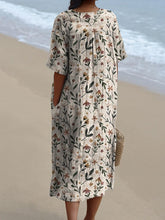 Load image into Gallery viewer, Midnight Spring Field Pattern Printed Women's Flowy Dress