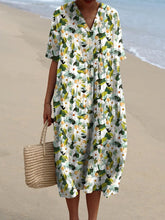 Load image into Gallery viewer, Spring Daisy Field Seamless Pattern Printed Women's Flowy Dress