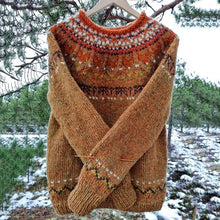 Load image into Gallery viewer, Vintage Icelandic Knit Jacquard Warmth Crew Neck Sweater（Unisex）