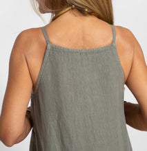 Load image into Gallery viewer, Elegant Solid Color Cotton Linen Sleeveless Long Dress