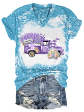 Load image into Gallery viewer, Lavender Truck Gnome V Neck T-shirt