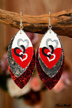 Load image into Gallery viewer, Valentine's Day Heart Multilayer Earrings