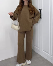 Load image into Gallery viewer, Casual Crewneck Sweater &amp; Pants Two-piece Set